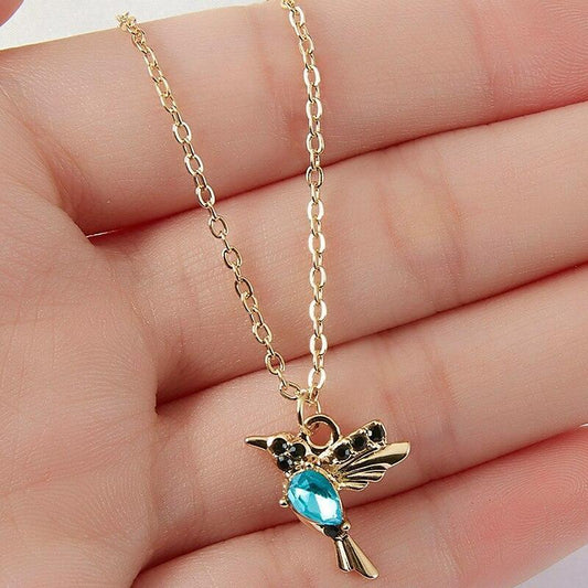 COLLIER ZIRCONIA COLIBRI DIVIN