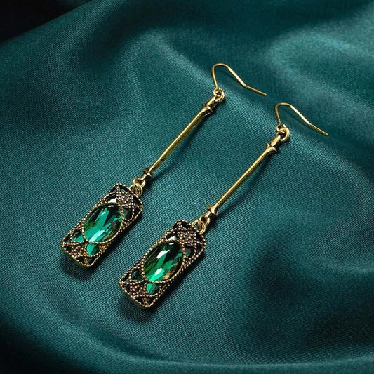 BOUCLES GOUTTES VERT ÉTERNEL