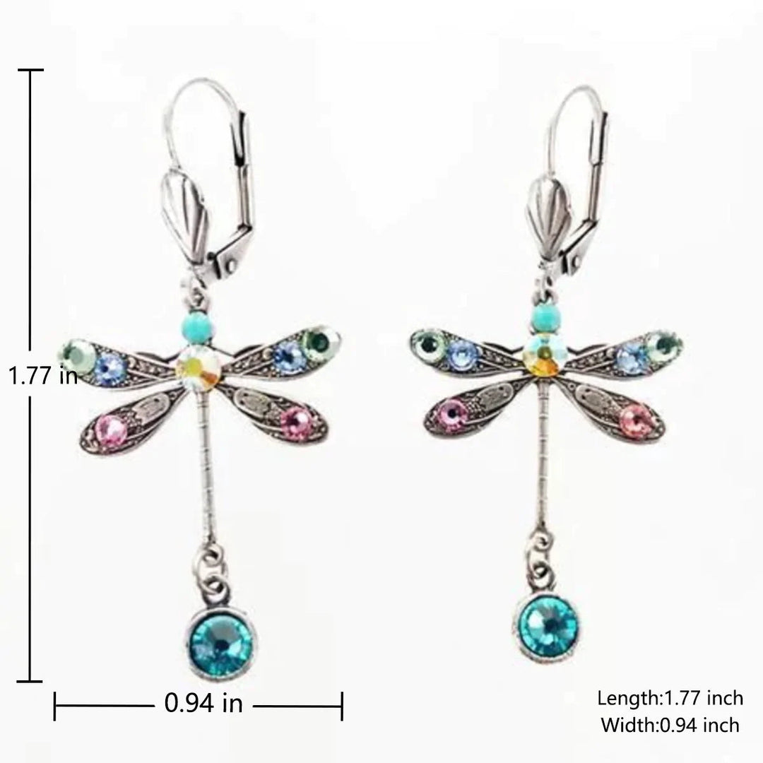 BOUCLES D’OREILLES LIBELLULE ÉTERNITÉ SCULPTÉE