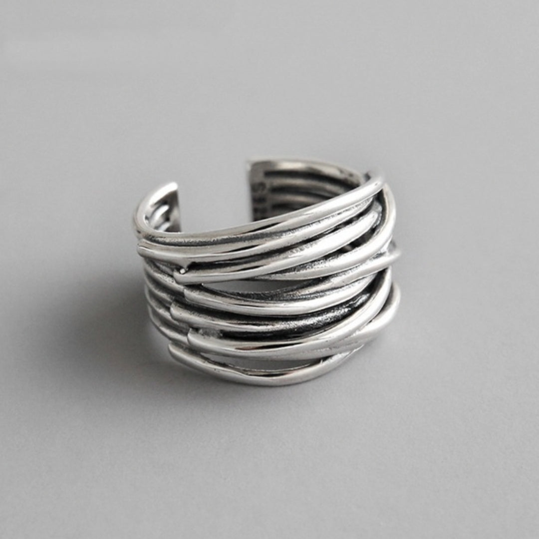 BAGUE ARGENT EMPILÉE CLASSIQUE