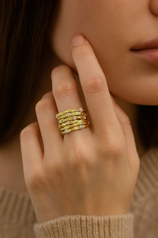 BAGUE D’EXCEPTION OR CRÉPUSCULE