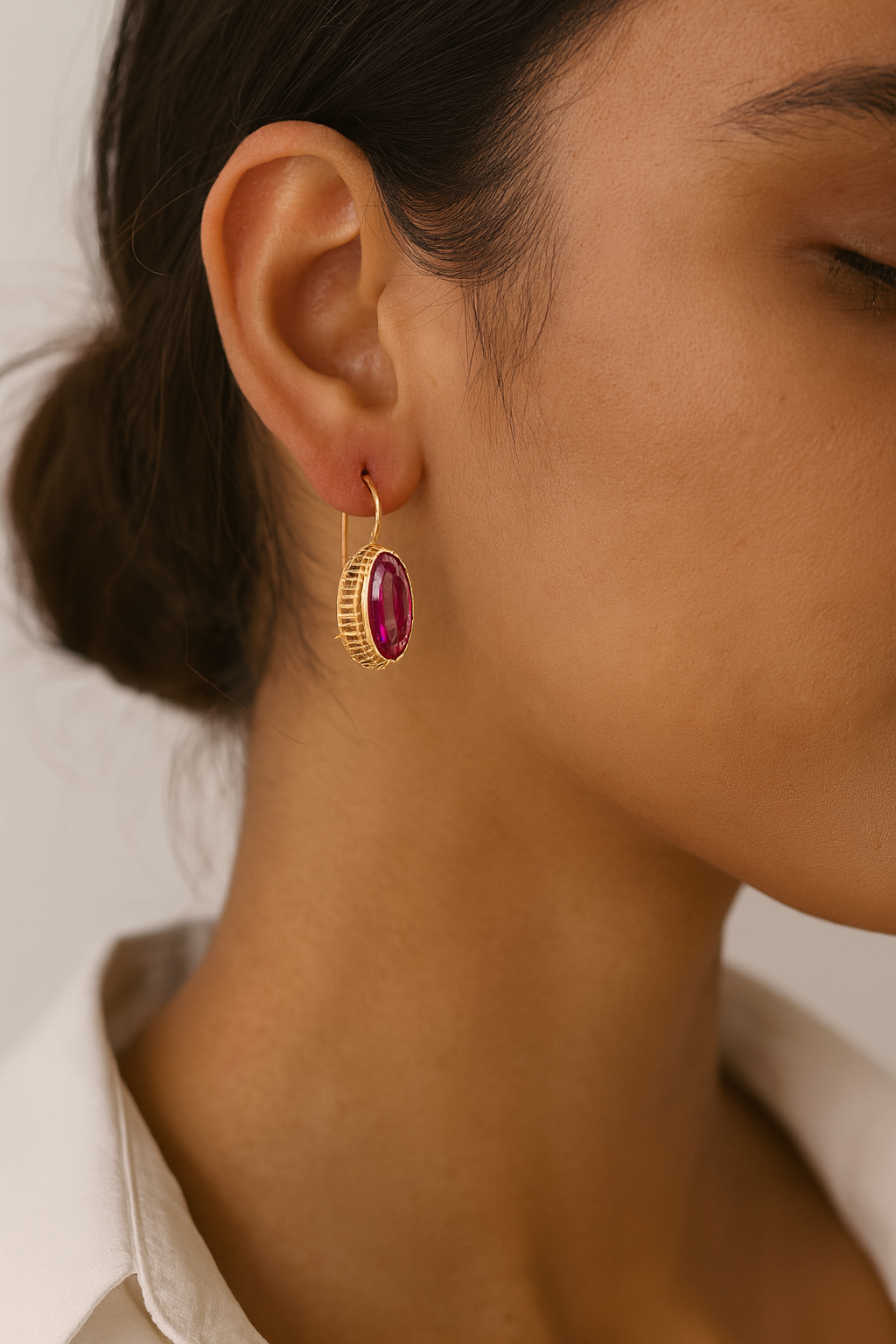 BOUCLES D’OREILLES RUBIS IMPÉRIALES