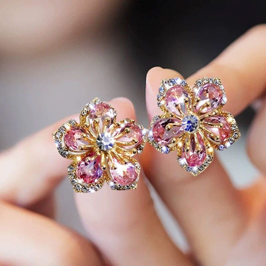 BOUCLES D’OREILLES ARGENT ARC-EN-CIEL RAYONNANTES