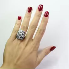 BAGUE ARGENT ÉCLAT BLEU CÉLESTE