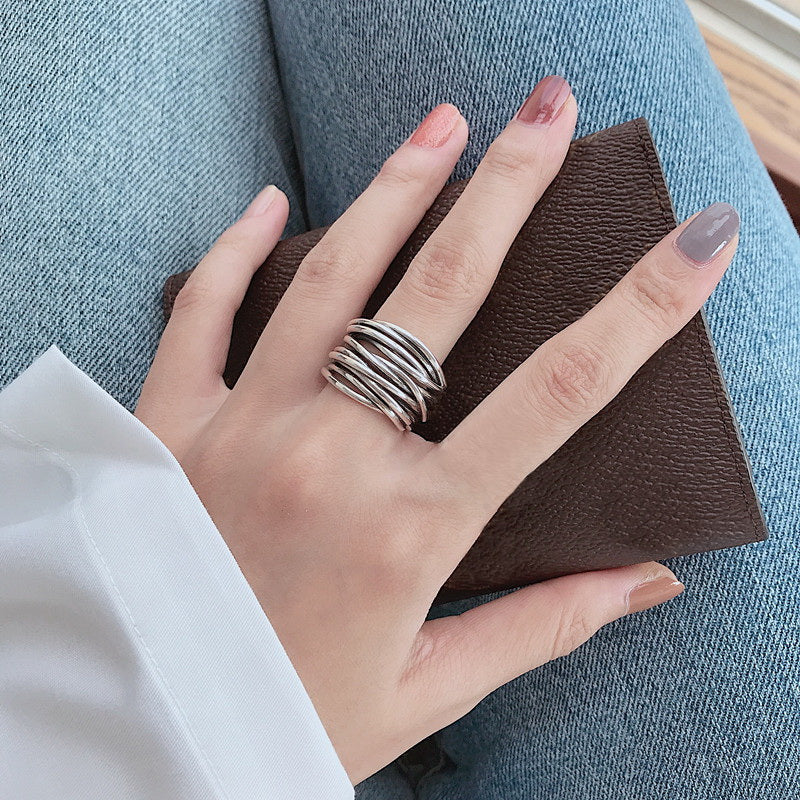 BAGUE ARGENT EMPILÉE CLASSIQUE