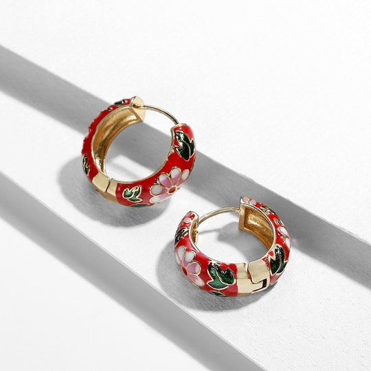 MIDNIGHT BLOOM HOOPS