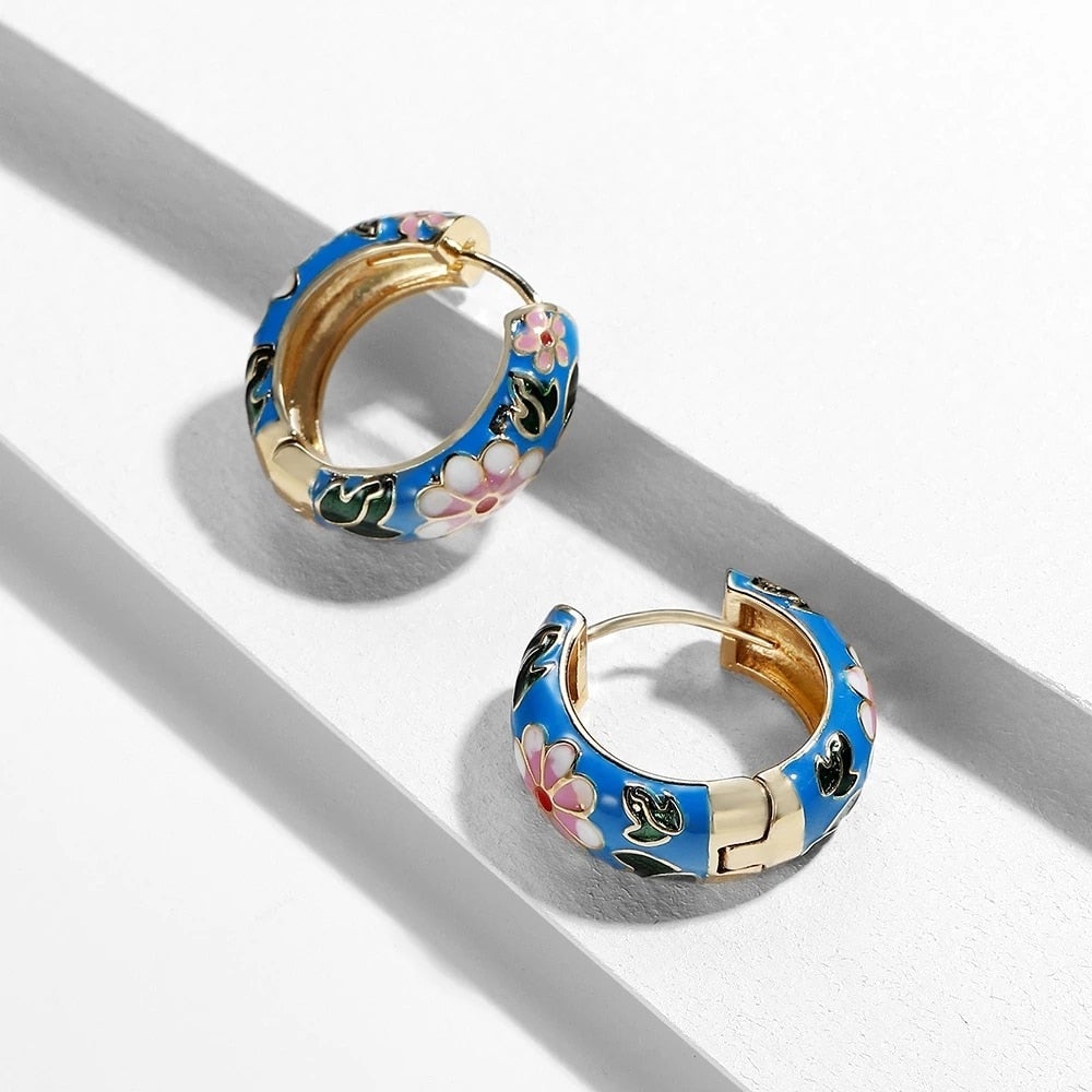 MIDNIGHT BLOOM HOOPS