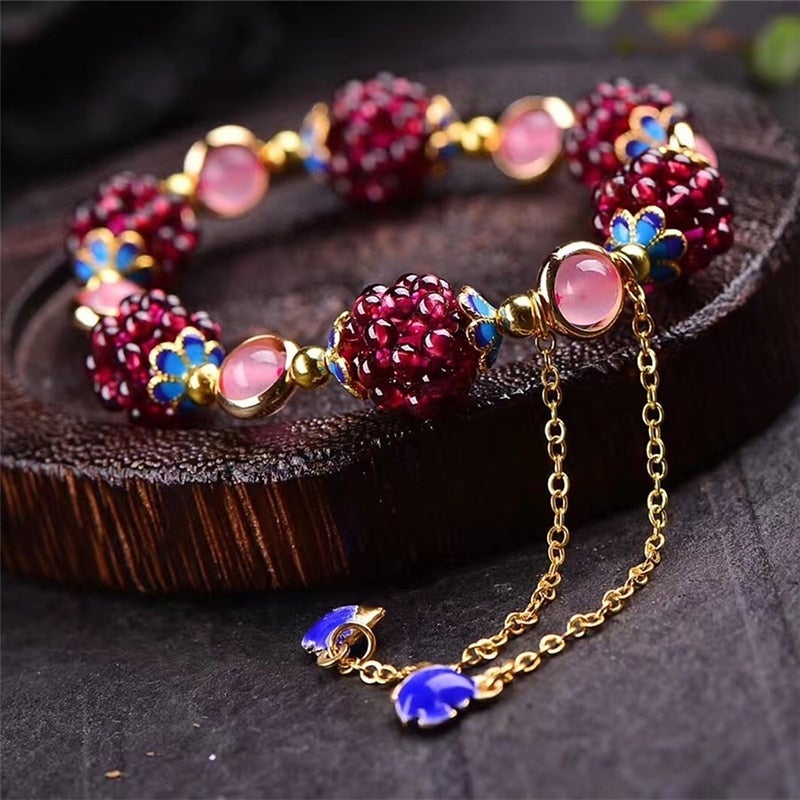 BRACELET BAIES GEMMES ÉLÉGANTES