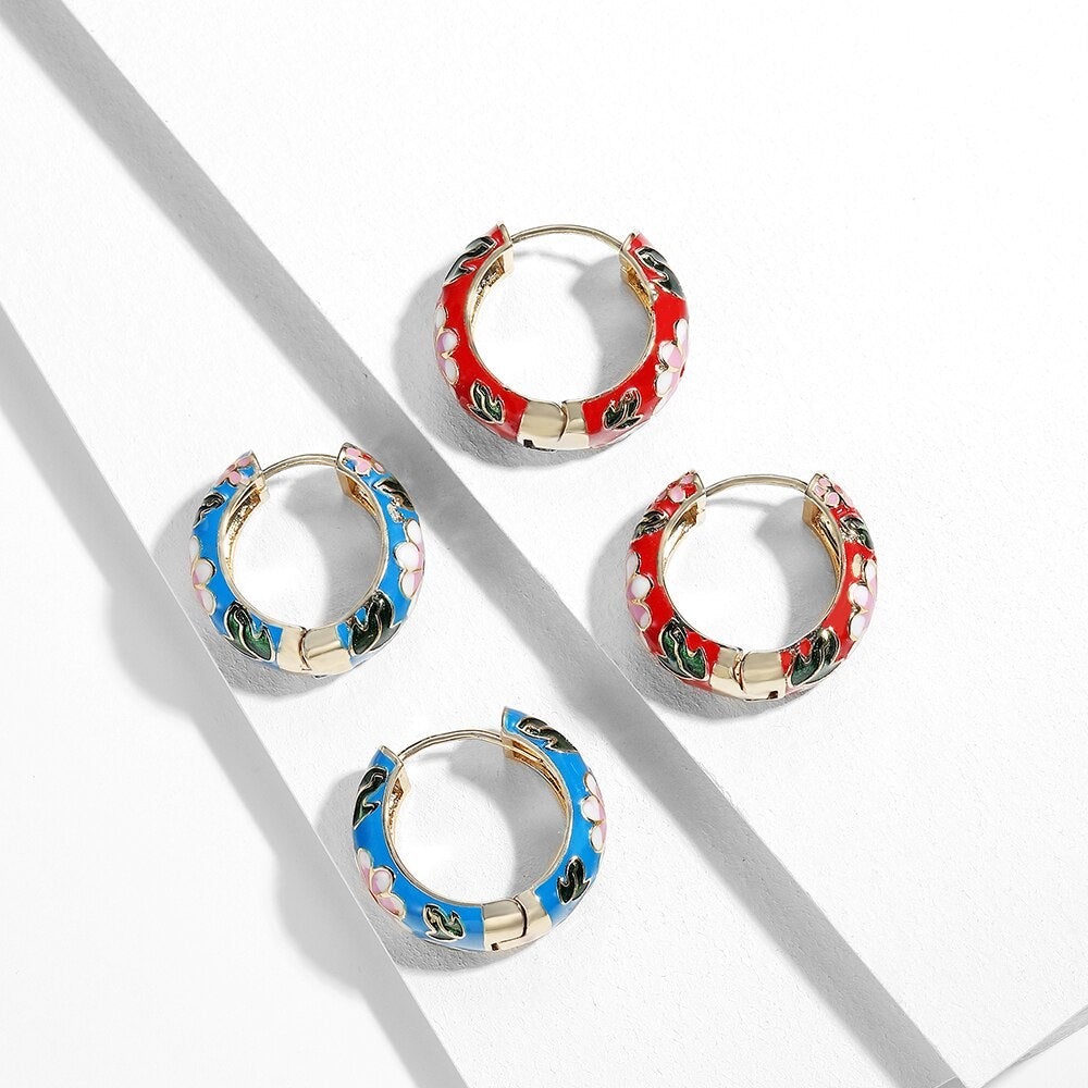 MIDNIGHT BLOOM HOOPS