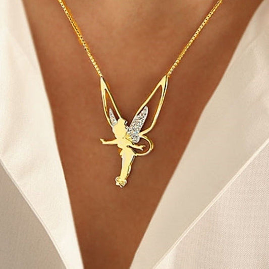 COLLIER FÉE EN ARGENT ET OR