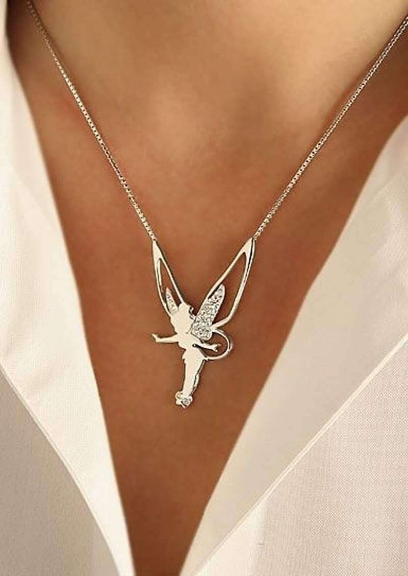 COLLIER FÉE EN ARGENT ET OR
