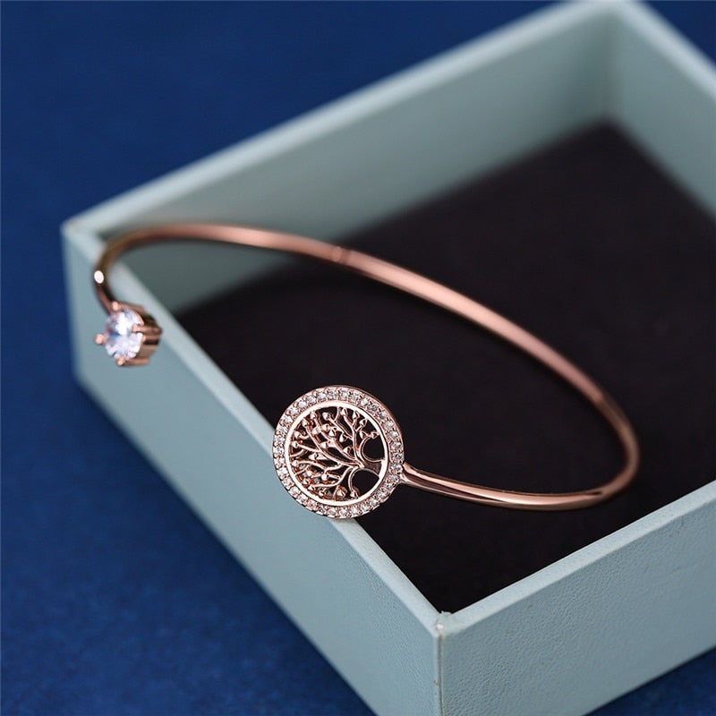 BRACELET ÉLÉGANCE CLASSIQUE ARBRE DE VIE