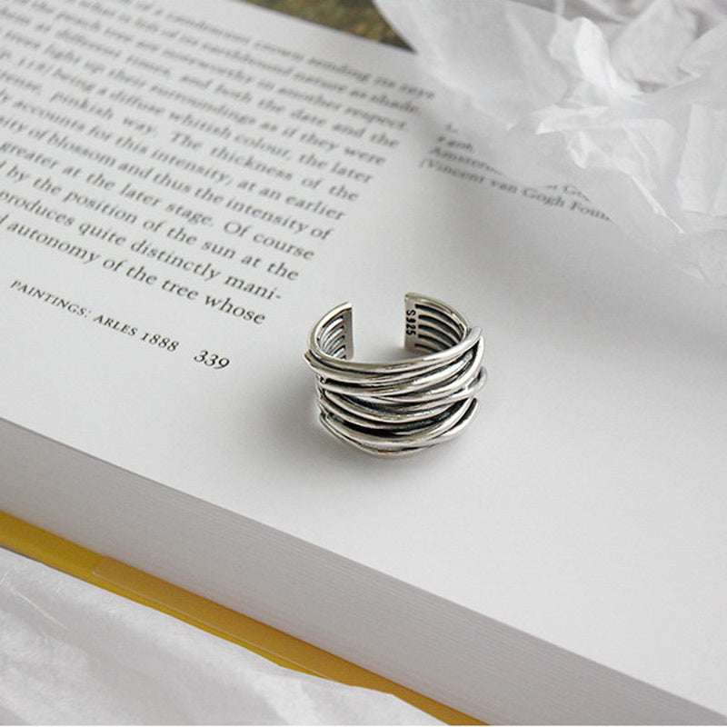 BAGUE ARGENT EMPILÉE CLASSIQUE