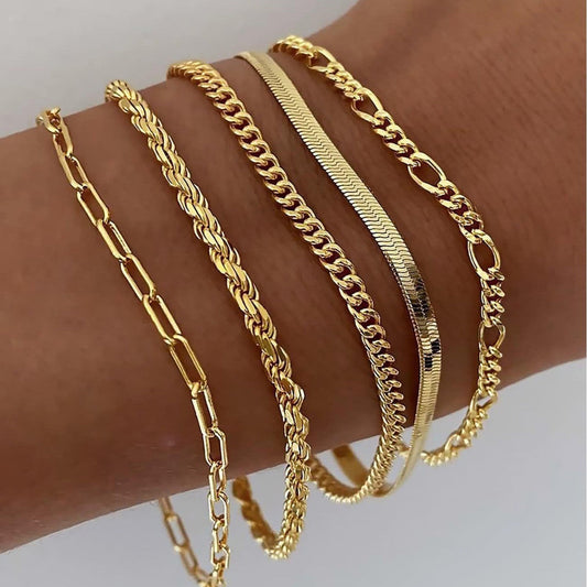 ENSEMBLE DE BRACELETS STYLE POLYVALENT