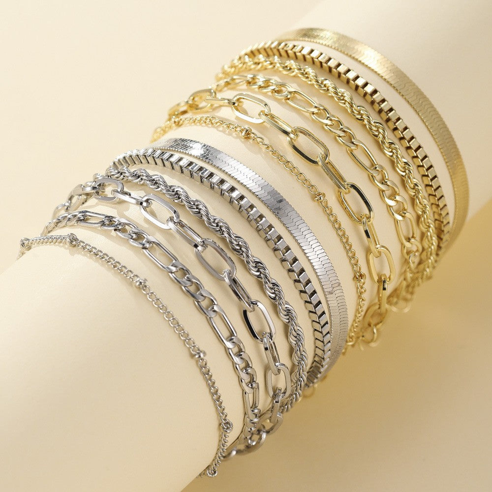 ENSEMBLE DE BRACELETS STYLE POLYVALENT