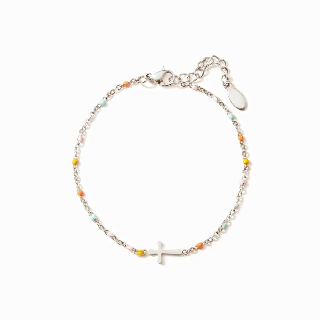 BRACELET DIVIN PRÉCIEUX CROIX