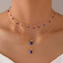 ROYAL BLUE GODDESS NECKLACE