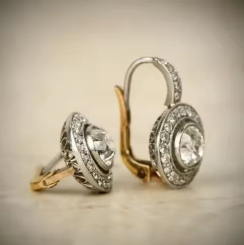 BOUCLES D’OREILLES VINTAGE ZIRCONIA ÉTERNELLES