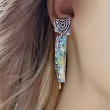 BOUCLES D’OREILLES ESPRIT ÉMAIL MULTICOLORE