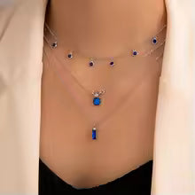 ROYAL BLUE GODDESS NECKLACE
