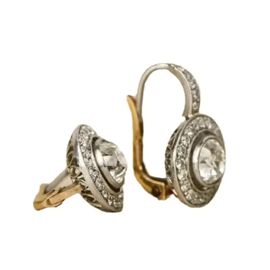BOUCLES D’OREILLES VINTAGE ZIRCONIA ÉTERNELLES