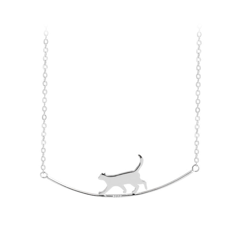 COLLIER ÉLÉGANT CHAT ESCALADANT