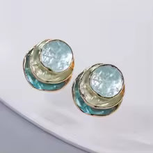 BOUCLES VINTAGE SUPERPOSÉES PEINTES À LA MAIN