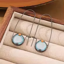 BOUCLES D’OREILLES CRISTAUX ÉCLAT AQUA