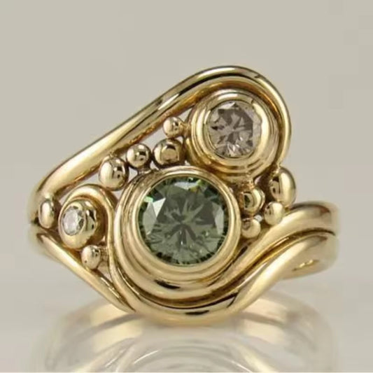 ASTRAL BLOOM GREEN RING