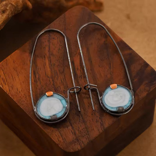 BOUCLES D’OREILLES CRISTAUX ÉCLAT AQUA