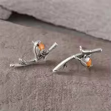 BOUCLES ARGENT SPLENDEUR OISEAU ÉLÉGANT