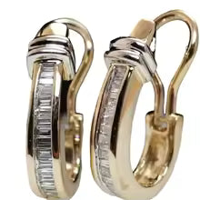 BOUCLES VINTAGE CHARME ÉTERNEL OR ET DIAMANTS