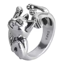 BAGUE CHAT TENDANCE ENCHANTÉE