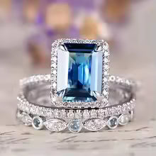 VINTAGE OCEAN GLAM RING DUO