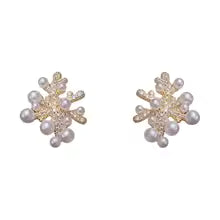CELESTIAL BLOOM PEARL EARRINGS