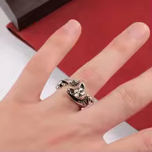 BAGUE CHAT TENDANCE ENCHANTÉE