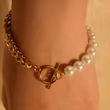BRACELET PERLE RAFFINÉ DORÉ