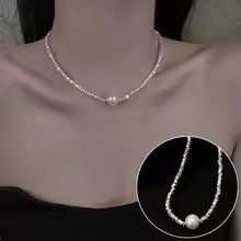 COLLIER PERLES ÉCLAT DORÉ