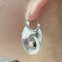 BOUCLES SPIRALES ORGANIQUES PENDANTES