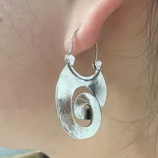 BOUCLES SPIRALES ORGANIQUES PENDANTES