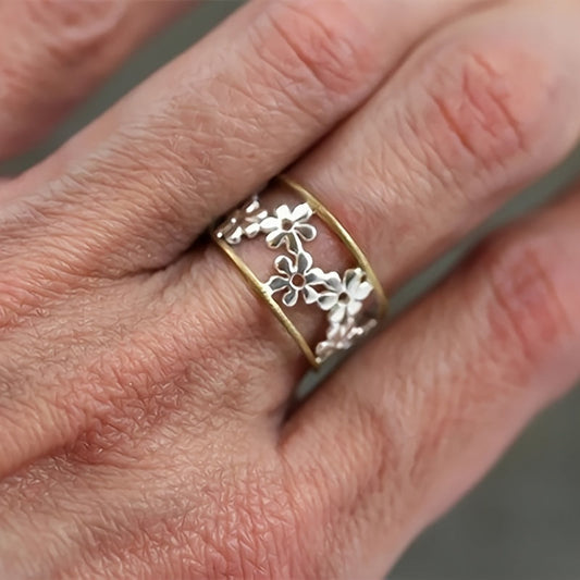 BAGUE CÉLESTE FLEUR DE MARGUERITE