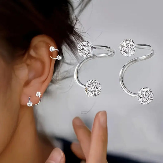 BOUCLES STUD SPIRALES RAFFINÉES
