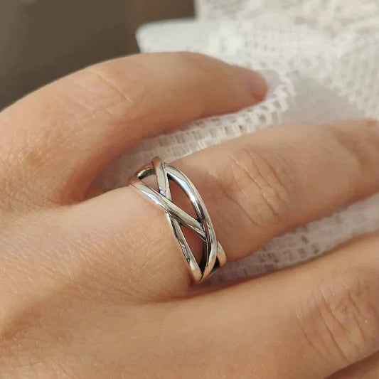 BOLD BRAID ADJUSTABLE RING