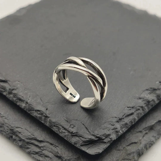 BOLD BRAID ADJUSTABLE RING
