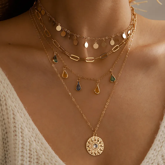 COLLIER LUMIÈRE SOLAIRE VINTAGE