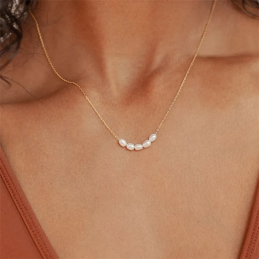COLLIER DE LUXE PERLES ET OR