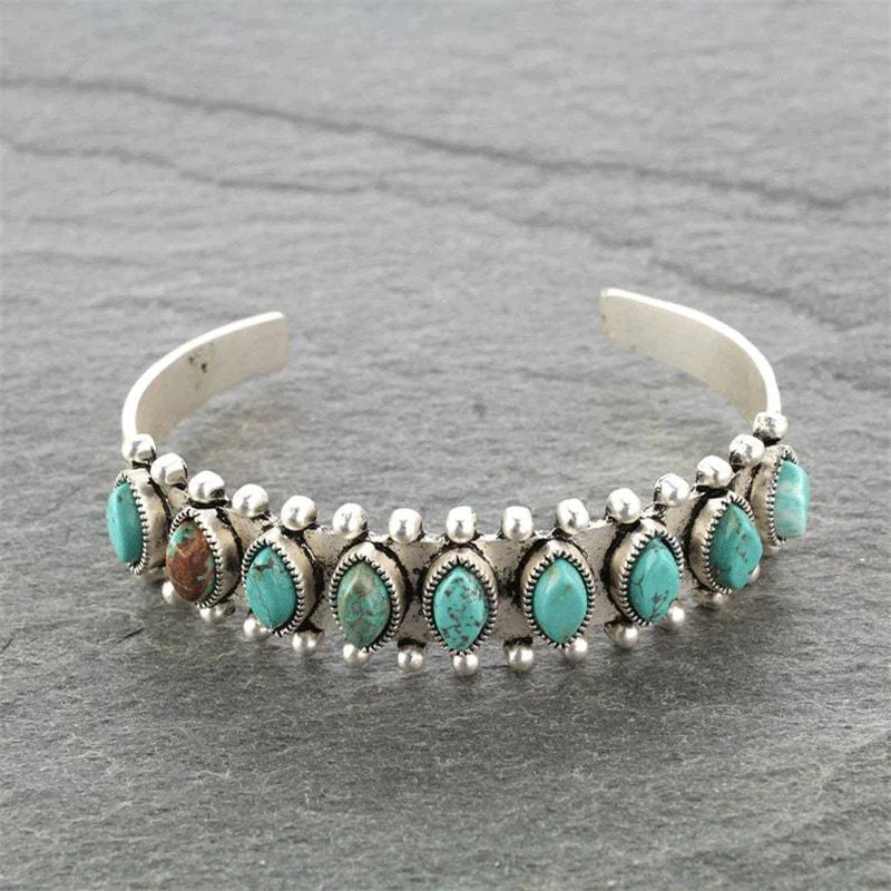 MANCHETTE ARGENT RÊVE TURQUOISE
