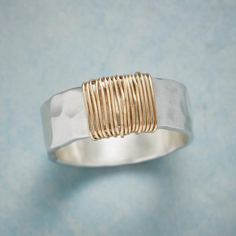 BAGUE FIL D’OR EN ARGENT MASSIF