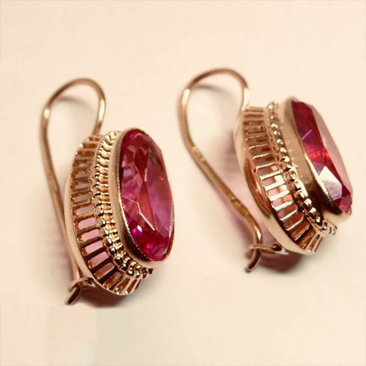 BOUCLES D’OREILLES RUBIS IMPÉRIALES