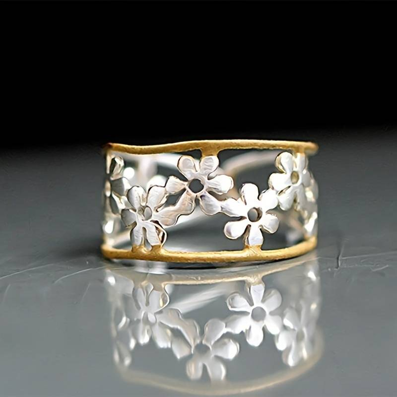 BAGUE CÉLESTE FLEUR DE MARGUERITE